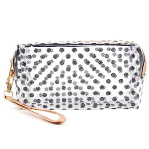 LOF Glittered Polka Dot Pouch